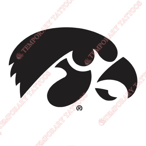Iowa Hawkeyes Customize Temporary Tattoos Stickers NO.4651